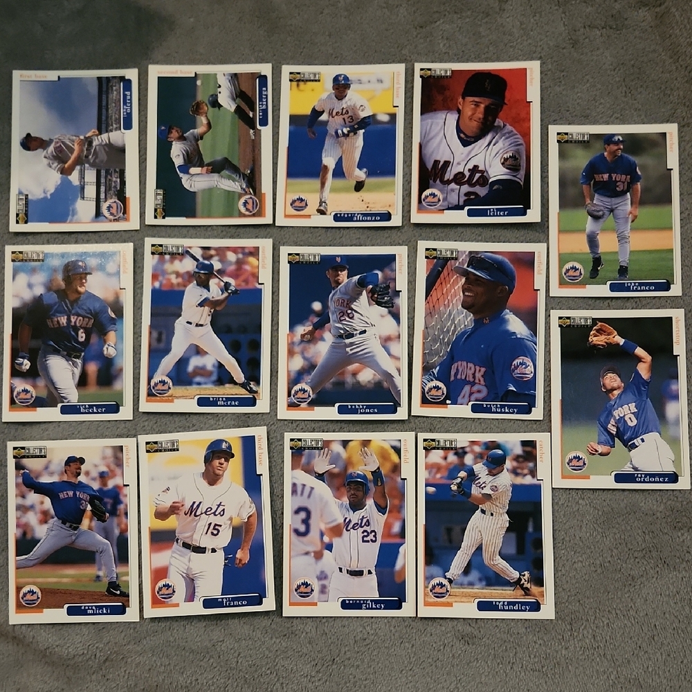 Vintage 1998 Upper Deck New York Mets Baseball Cards